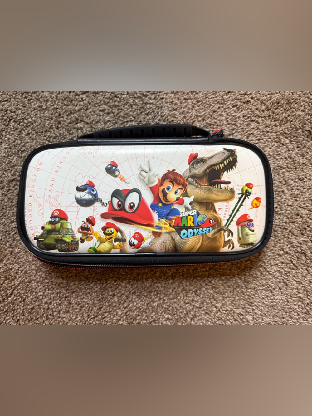 Nintendo Switch Super Mario Odyssey Carrying Case - Holds 8 Games